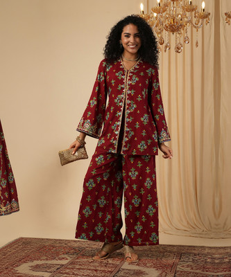 Globus Women Ethnic Top Pant Set