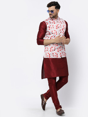 TS Lifestyle Men Kurta Pyjama Ethnic Jacket Set