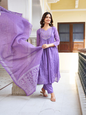 TVASMI Embroidered Kurta, Trouser/Pant & Dupatta Set
