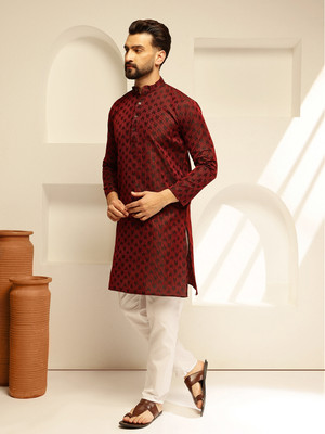 SOJANYA Men Kurta Pyjama Set