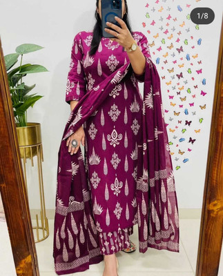DEVIDINO Women Kurta Pant Dupatta Set