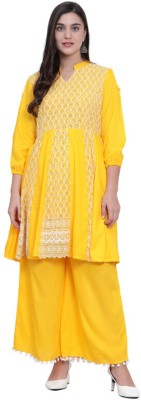 Nature Craft Women Kurta Palazzo Set