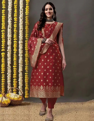 TILKI FASHION Women Kurti Pant Attached Dupatta Set