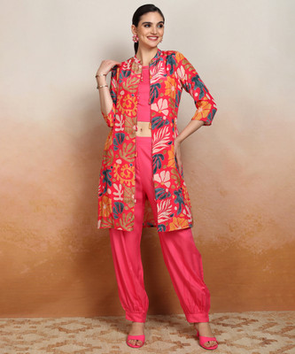 Vishudh Women Ethnic Top Pant Set