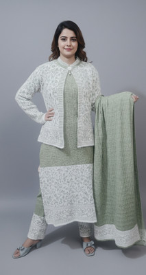 Yks fashion Women Ethnic Top Churidar Ethnic Jacket Set