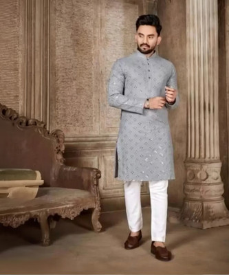 SHIVGARMENT Men Kurta Pyjama Set