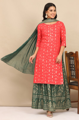 Aurelia Women Kurta Skirt Dupatta Set