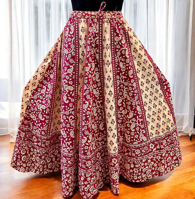 MF CREATION Printed Women Flared Multicolor Skirt