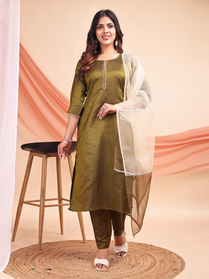 AYUKTA INTERNATIONAL Women Kurti Pant Dupatta Set