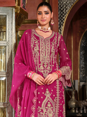 Indo Era Women Kurta Pant Dupatta Set