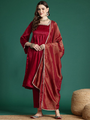 Sangria Women Kurta Pant Set