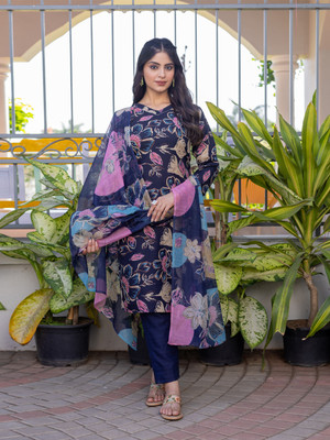 TextileCloth Printed Kurta, Trouser/Pant & Dupatta Set
