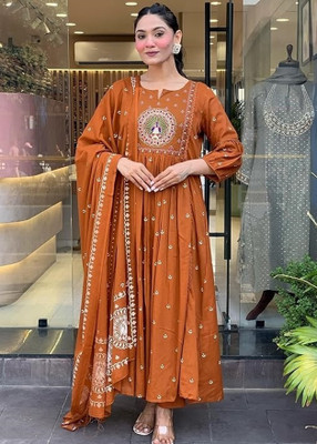 Divastri Women Kurta Palazzo Dupatta Set