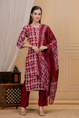 PINKLABEL Women Kurta Pant Dupatta Set