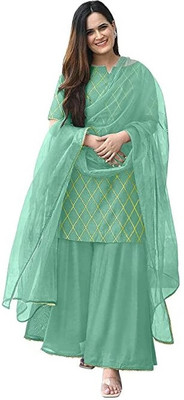 HouseOfCommon Women Kurta Sharara Dupatta Set