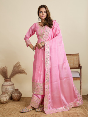 AMALAK Women Kurta Pant Dupatta Set