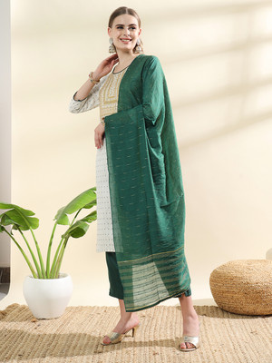 Surat Silk Women Kurti Pant Dupatta Set