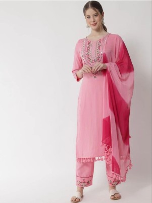 ShreeKunj Embroidered Kurta, Trouser/Pant & Dupatta Set