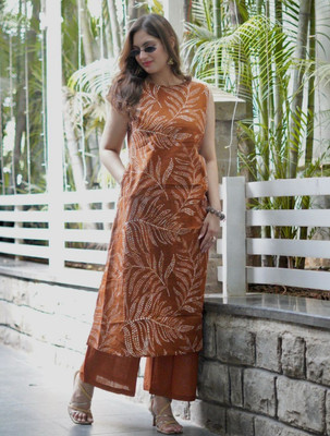 FabFairy Women Kurta Palazzo Set