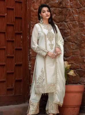 Phyoli Women Kurta Pant Dupatta Set