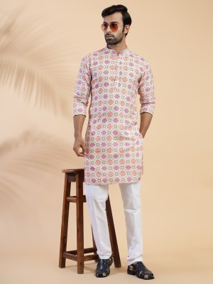 CHIRASVI Men Kurta Pyjama Set