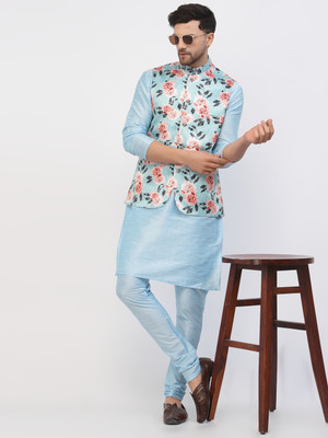 TS Lifestyle Men Kurta Pyjama Ethnic Jacket Set