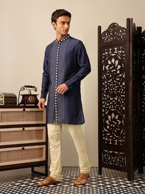 House of Pataudi Men Kurta Salwar Set