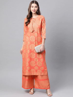 MEERANSHI LIVING Women Kurti Palazzo Set