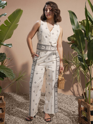 Vishudh Women Ethnic Top Pant Set