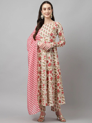 FIORRA Women Kurta Churidar Dupatta Set