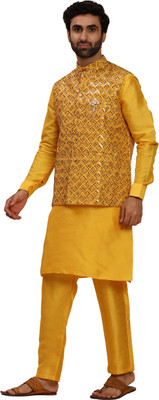 PRO ETHIC Men Kurta Pant Ethnic Jacket Set