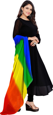 bindudi Anarkali Gown(Blue, Orange)