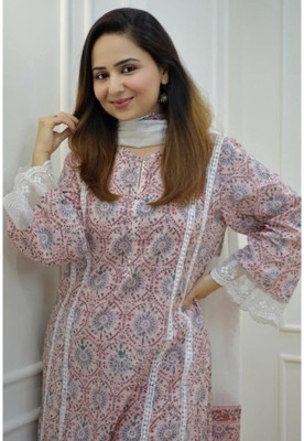 ALLEN WEAVE Women Kurta Pant Dupatta Set