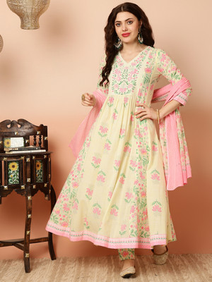 Gulmohar Jaipur Women Kurta Pant Dupatta Set