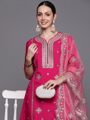 Indo Era Women Kurta Pant Dupatta Set