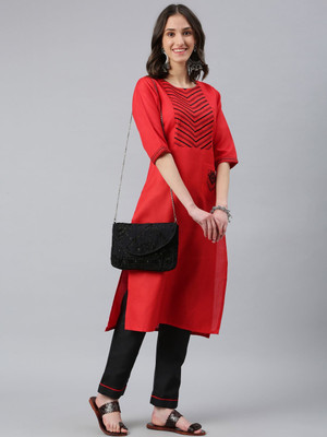 Lilots Women Kurta Pant Set