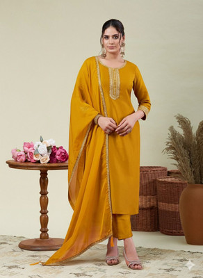 MOKOSH Women Kurta Pant Dupatta Set