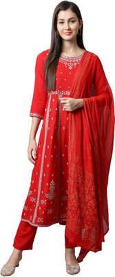VihaanExim Women Kurta Pant Dupatta Set