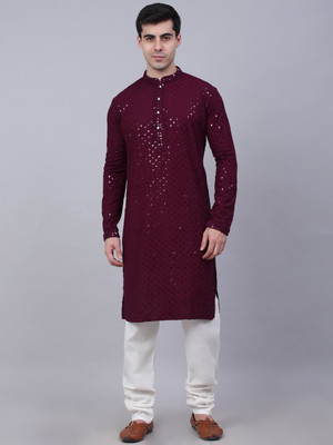 Jompers Men Kurta Churidar Set