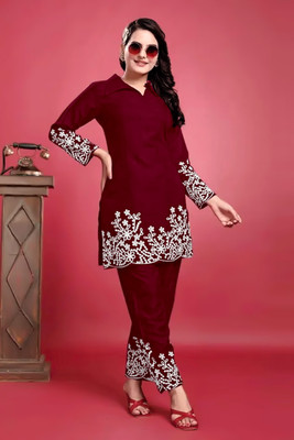 StitchCraft Women Kurti Pant Set