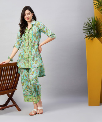 WineRed Women Shirt Pant Set