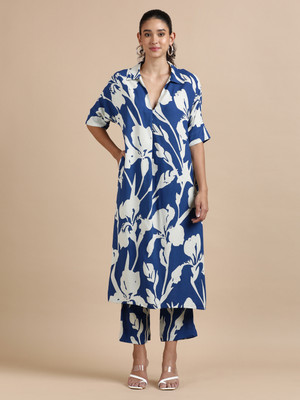 Black & Blah Blah Women Kurta Palazzo Set
