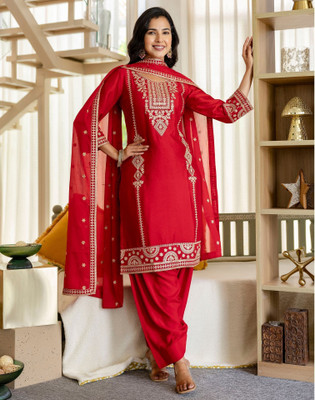 Skylee Women Kurta Patiala Dupatta Set