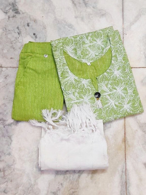 ACE COLLECTION Women Kurti Pant Dupatta Set