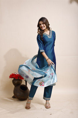 DEERGOLD FASHION Women Kurti Pant Dupatta Set