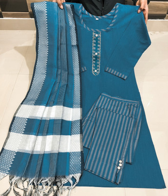 IBRANA Women Kurta Pant Dupatta Set