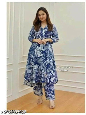 Aqmisha Printed Kurta, Trouser/Pant & Dupatta Set
