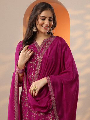 LIBAS Women Kurta Sharara Dupatta Set