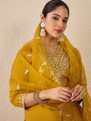 Indo Era Women Kurta Pant Dupatta Set
