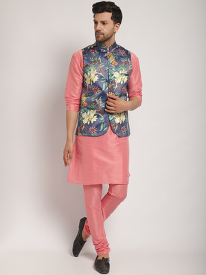 abeer fashion Men Kurta Pyjama Ethnic Jacket Set